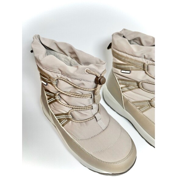 Lands End Womens Squall Snow Boots Size 10 Taupe Insulated Winter Waterproof - Picture 4 of 11